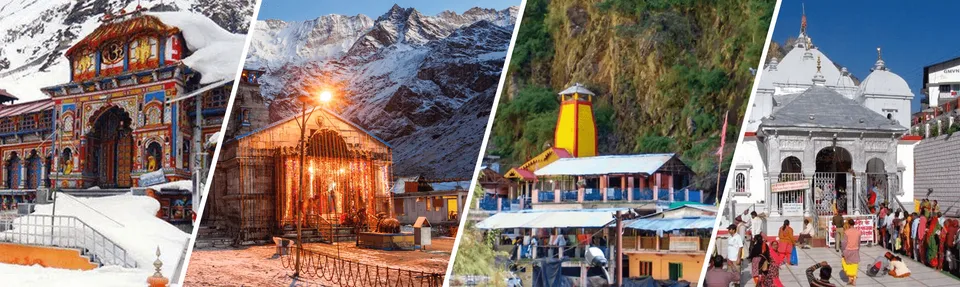 Experience the divine Char Dham Yatra amidst the majestic Himalayas!